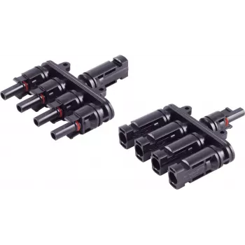shiverpeaks ®-PV4 set adaptador en T, 4/1, IP68, 1,5 kV, negro (BS02-21014)