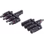 shiverpeaks ®-PV4 set adaptador en T, 4/1, IP68, 1,5 kV, negro (BS02-21014)