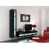 Estantería Cama VIGO NEW 180/40/30 negro/negro brillo