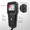 Qoltec 52489 Analizador y comprobador digital de baterías 3-en-1 con LCD y multilingüe 6V | 12V | 24V | 30Ah-200Ah