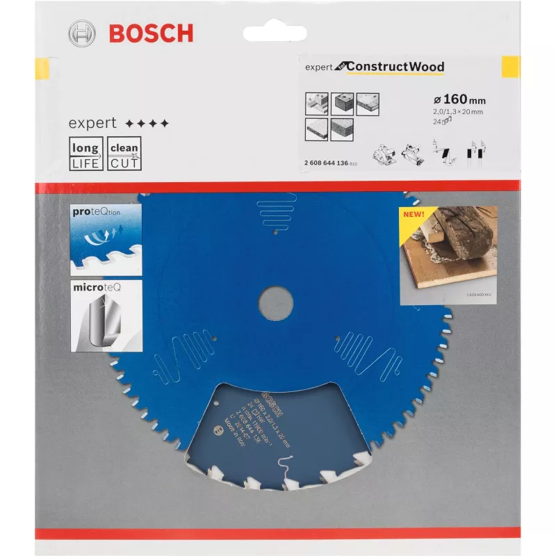 Disco de sierra circular Bosch 2 608 644 136 16 cm orificio 2 cm
