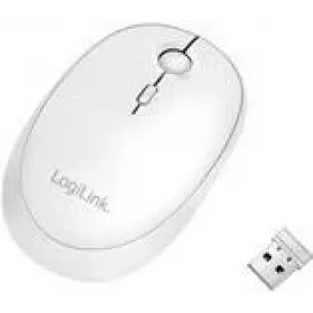Logilink - Ratón - óptico - inalámbrico - 2.4 GHz, Bluetooth 4.0 - receptor inalámbrico (USB) - blanco (ID0205)