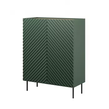 Estantería Cama Meble ONDA ONDA 98×45×127 cm verde, armario de pared de suelo