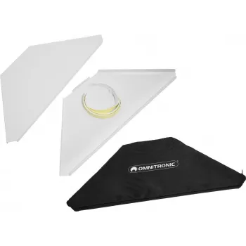 Placas de esquina Omnitronic 32000032 para soporte DJ móvil con bolsa de transporte