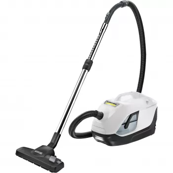 Aspirador de suelo Kärcher DS 6 — limpieza en seco, 650 W, capacidad de polvo de 2 l, HEPA 13, radio de acción de 10,2 m, tubo telescópico