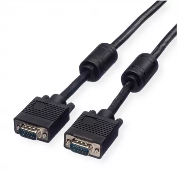 Cable VGA ROLINE High Quality Ferrite DDC HD15 M/M 20 m