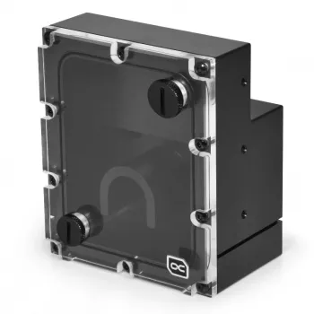 Depósito Alphacool 15392 acetal acrílico negro 101.2x121.6x70mm