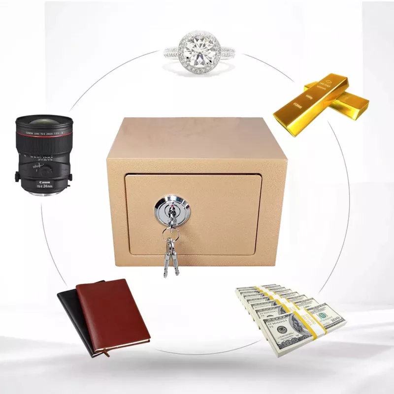 Caja de llaves Extralink S-404 home office oro — caja fuerte de llaves para pared, caja de llaves compacta