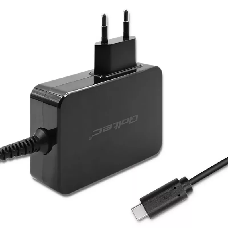 Cargador rápido turbo Qoltec PD 120W | 5-28V | 3-4.5A | USB-C | negro