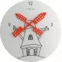 Reloj NeXtime 8807 Windmil, Ø30 cm, pared, blanco/negro/rojo