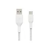 Cable USB Belkin CAB002BT1MWH 1 m USB-A a USB-C blanco