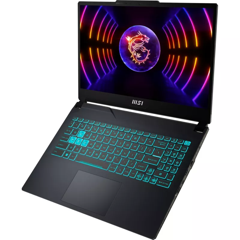 Portátil gaming MSI Cyborg 15 A13VE-1005, 15,6 pulgadas FHD 144Hz, Intel Core i5-13420H, 16GB DDR5, 512GB SSD, NVIDIA GeForce RTX 4050, FreeDOS, negro