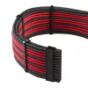 Kit de cables de alimentación CableMod PRO Series ModMesh C-Series para Corsair RMi/RMx — cables enfundados negro/rojo