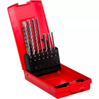 Set de brocas para martillo Quattric II Set, SDS plus (5 piezas, Ø 5-12mm)