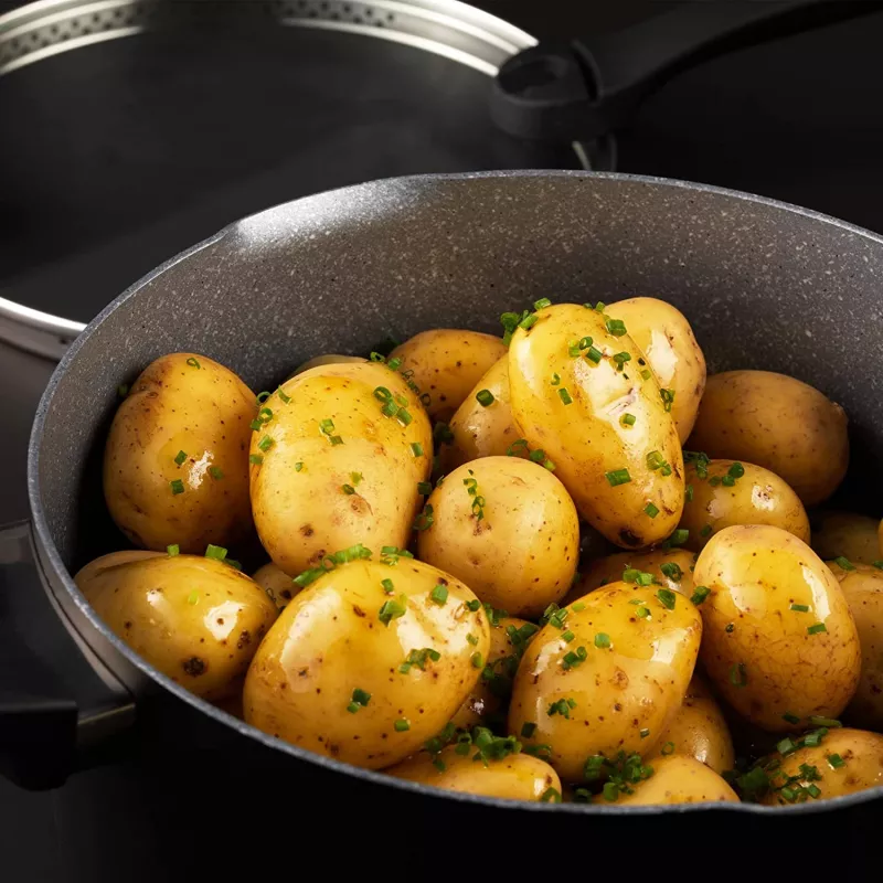Juego de ollas Russell Hobbs RH01840EU7 – 4 piezas apilables, marmolado metálico