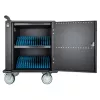 Manhattan Carro/Carrito de carga de 32 tomas por USB-C para iPad hasta 13 pulgadas, MacBook Air hasta 13 pulgadas y Chromebook hasta 14 pulgadas, también otros tablets/smartphones (con cable dispositivo a USB-C), compartimentos 330x22x235 mm, cable de carga de dispositivo no incluido (recomendado cable USB-C 35