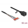 Cable de red DeLOCK 88005 RJ45 Cat.5e 0,5 m Negro