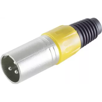 S/CONN maximum connectivity 55002-Y conector XLR macho, amarillo
