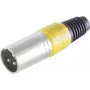 S/CONN maximum connectivity 55002-Y conector XLR macho, amarillo