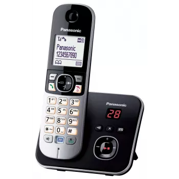 Teléfono DECT Panasonic KX-TG6821GB Negro