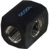 Terminal de conexión Alphacool HF TEE en T redondo G1/4 - Deep Black (17030)