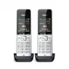 Teléfono analógico/DECT Gigaset COMFORT 500HX duo con identificación de llamadas negro, plata
