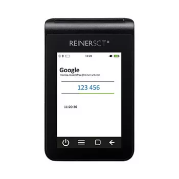 Lector de tarjetas ReinerSCT tanJack deluxe negro TFT, modelo 2708200-000, peso 220 kg