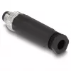 Conector DeLOCK M8 codificación A 4 polos conector macho conexión por tornillo negro