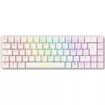 Teclado gaming Sharkoon PureWriter W65 RF Wireless QWERTZ Alemán Negro