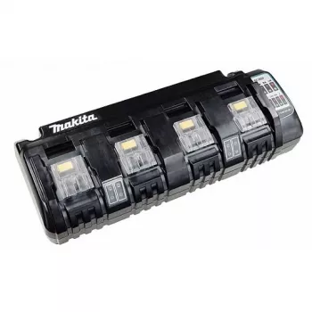 Makita DC18SF - Cargador de baterías - carga cuádruple - 3 A - 4 salidas (contacto de batería)