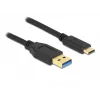 Cable USB DeLOCK SuperSpeed USB 3.2 Gen 2 Type-A a Type-C 3 m