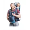Mochila portabebés Deuter Kid Comfort Pro, azul, poliamida, máx. 22 kg, protección solar, bolsillo lateral
