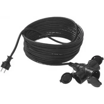 Cable de alimentación Bachmann 343.174 negro 5 m