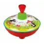 Peonza Lena 52449, juguete de madera con motivo del Topo Loco, 13 cm