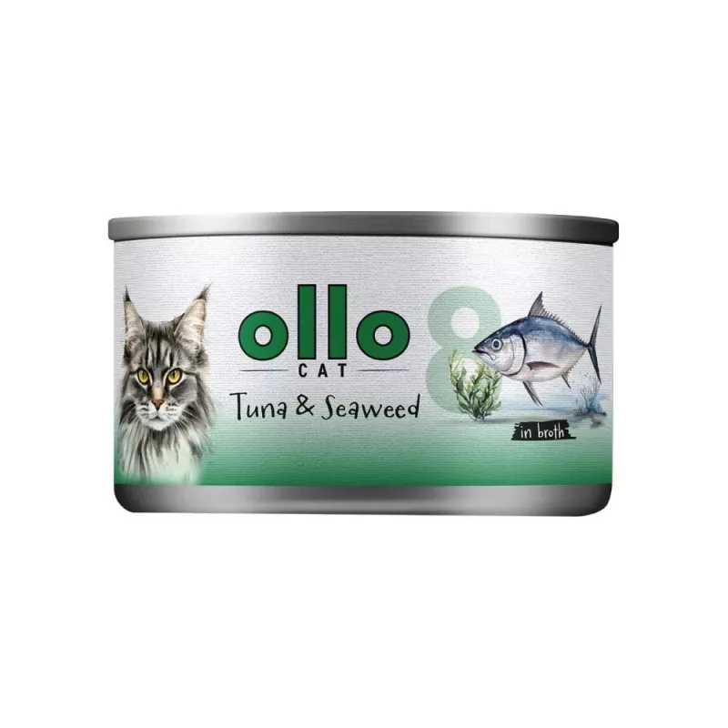 Ollo Atún con algas en caldo Nº 8 70 g