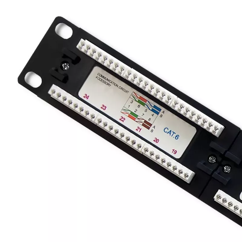 Patch panel RACK 24 puertos, Cat.6 UTP