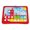 Lena My First Mozaic Traffic modelo 35633 – Set de mosaico educativo con tablero de clavijas para motivos de vehículos