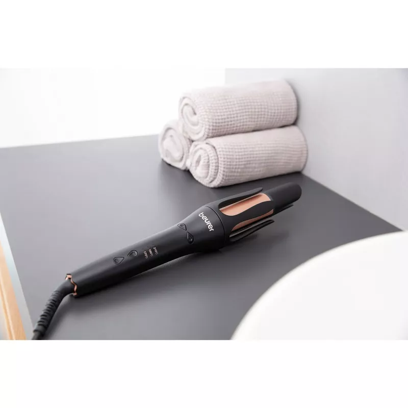 Rizador Beurer HT 75 — cilindro de 25 mm con revestimiento cerámico, negro/cobre