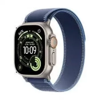 Smartwatch Apple Watch Ultra 3 GPS + Cellular 49 mm titanio natural con Trail Loop azul brillante