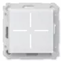 Pulsador de cristal inteligente HomeMatic Homematic IP Pulsador de cristal, 230 V, 868 MHz, blanco, 54,5×54,5×29 mm