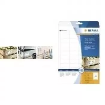 HERMA Special - etiquetas de papel mate autoadhesivas extra fuertes - blanco - 25,4 x 16,9 mm - 2800 etiqueta(s) (25 hojas x 112) - (10916)