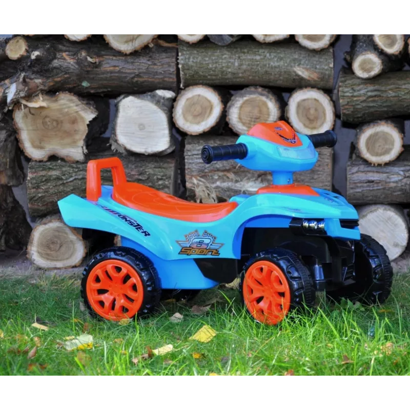 Vehículo deslizador Milly Mally Ride-on Monster Navy — vehículo deslizador infantil con asiento, altura de asiento baja