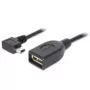 Delock Cable OTG USB 2.0 Mini-USB B acodado a USB-A hembra 0,5 m