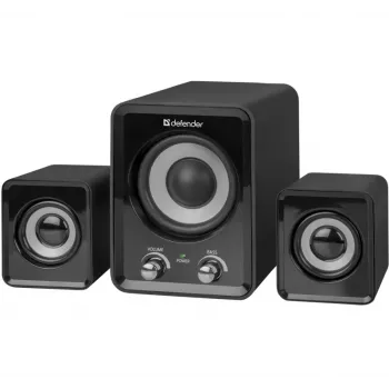 Altavoces DEFENDER Z4 2.1 con cable, 11 W RMS, negro, alimentación USB 5V, salida de auriculares de 3,5 mm