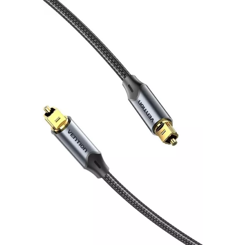 Vention cable de audio óptico, trenzado, 10 m, NEGRO