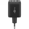 Goobay 64753 Cargador para dispositivos móviles Auriculares - Smartphone - Tablet Negro AC Carga rápida Interior (64753)