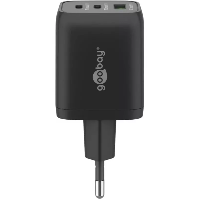 Goobay 64753 Cargador para dispositivos móviles Auriculares - Smartphone - Tablet Negro AC Carga rápida Interior (64753)