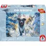Mark Fredrickson: amor perruno – labrador negro en la nieve, puzzle 1000 piezas