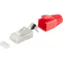 Conector de cable RJ-45 ShiverPeaks 72067-10R rojo blanco