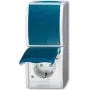 BUSCH JAEGER 2601/6/20 EBW-53 - tipo F - 2P+E - azul - blanco - IP44 - 250 V - 16 A